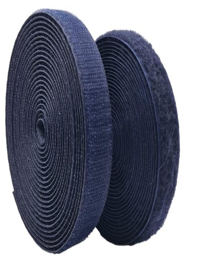 ZENITH 1 inch Wide Blue, 5 Meter Non Adhesive Hook and Loop Tape, No Glue Back, Fabric Fastener InterlockingTape for Sewing Crafts, DIY, Clothes, Straps, Shoes Mosquito nets etc (Blue, 5 Meter) - Image 3